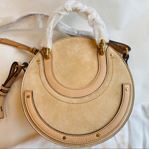Chloe Small Pixie Round Bag in Biscuit Pink - Picture 8 of 16
